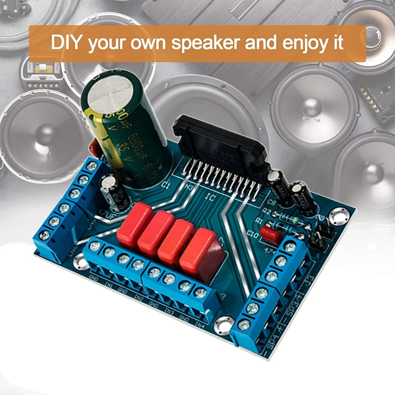 

TDA7388 4X41W Four-Channel V6 Upgraded Version Of Car Special IC Bluetooth Audio Amplifier Board DC12-14.5V