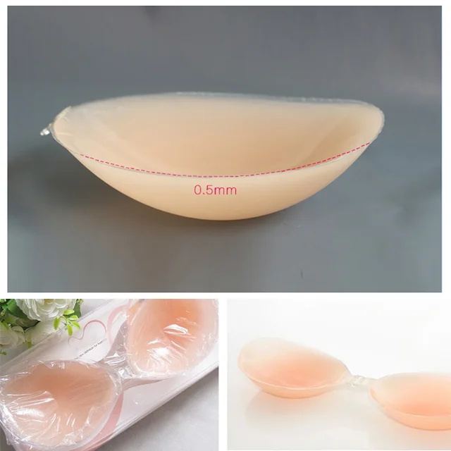 Silicone Invisible Bras Breast Patch Chest Gather Up Brassiere Self-adhesive Breast Sticker Push Up Strapless Underwear 3