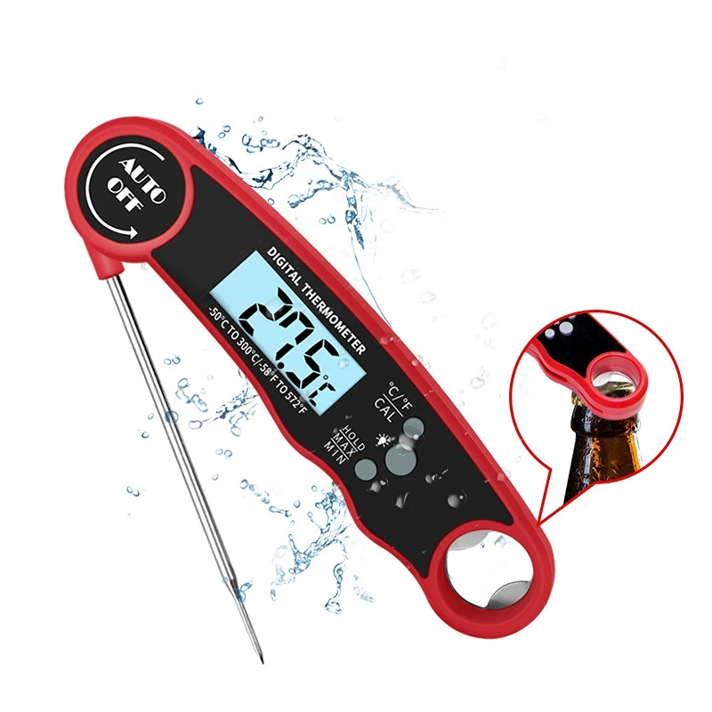 

Digital Meat Thermometer with Probe - Waterproof, Kitchen Instant Read Food Thermometer for Cooking, Baking, Liquids, Candy,BBQ