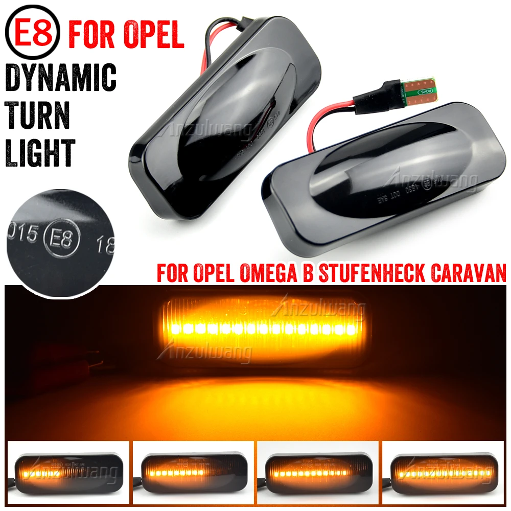 

2pcs Dynamic LED Car Side Marker Lights Repeater Signal Lights For Opel Omega B Stufenheck Caravan 1994-2003