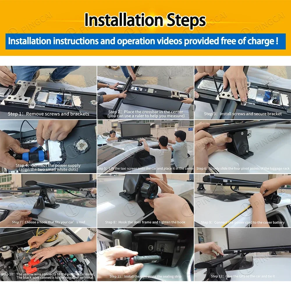 P2.5 Автомобильный рекламный светодиодный экран P5 Такси Стеклянная задняя реклама