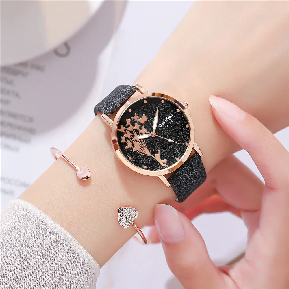 

SMVPWomen Elegant Leather Watch 2022 New Fashion Simple Quartz Watch Ladies Casual Dress Clock Female Wristwatch Relogio Feminin