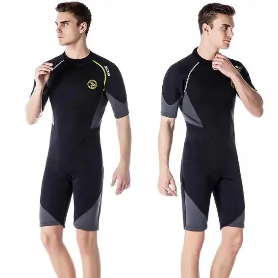 Цельный Мужской гидрокостюм 1 5 мм Солнцезащитная пляжная одежда для серфинга