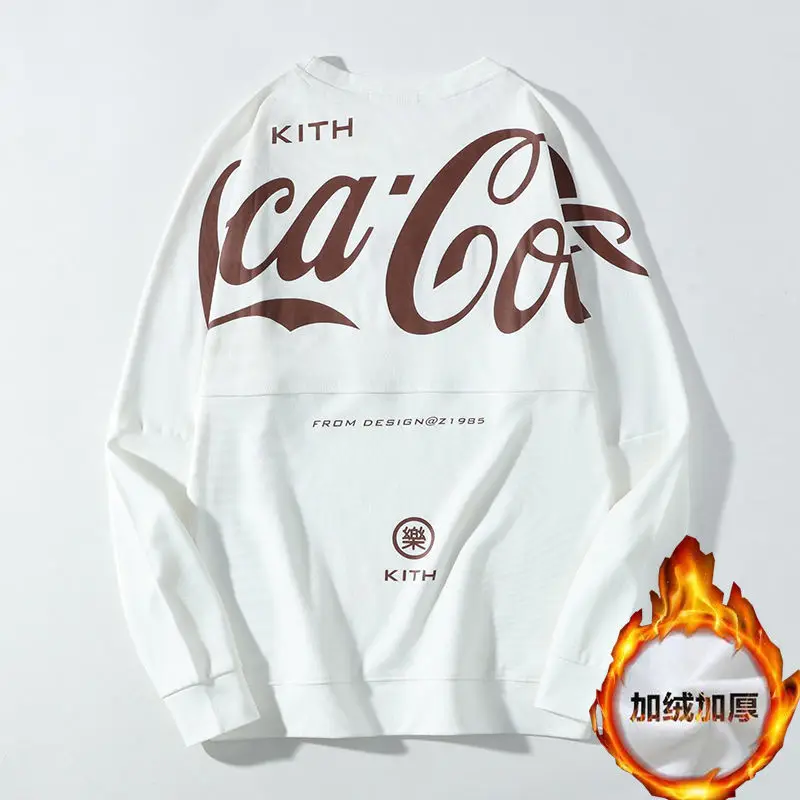CocaCola модный бренд Co фирменный свитер kith Мужская и женская мода парная