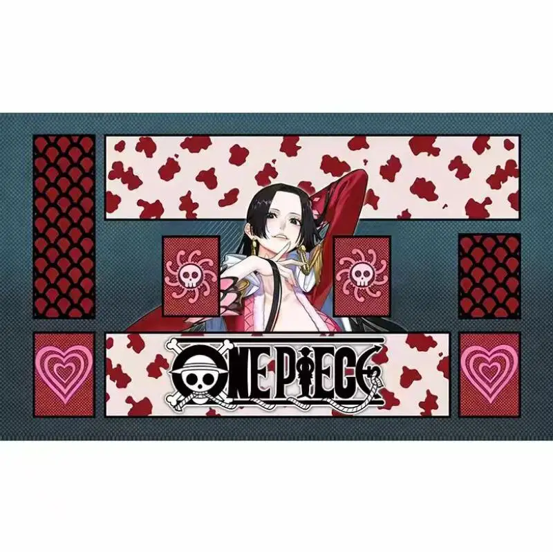 Фото Игровой коврик для карт 60*35*0.2см по аниме One Piece OPCG, новая серия: Перона, Ямато, Нами, Ута, Боа Хэнкок, Лоу. Коллекционные подарки и игрушки. №4