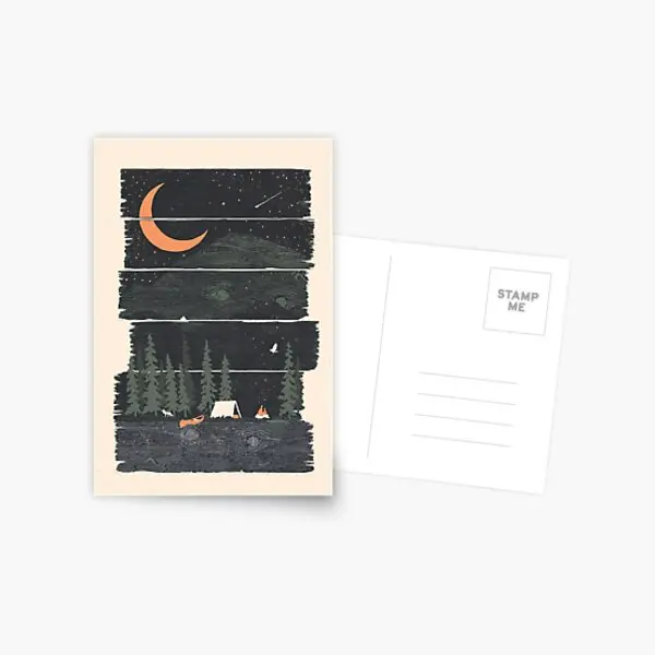 

Открытка с изображением желаний, я был в кемпинге, в современном стиле, в эстетическом стиле, мультяшный подарок, фотография для мальчиков, Х...