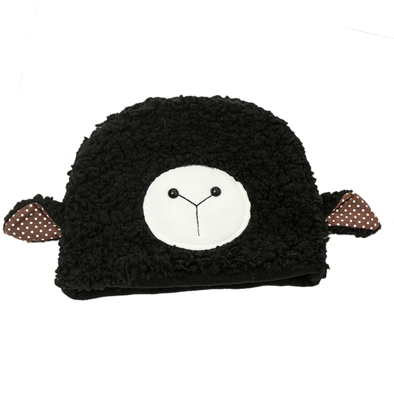 

Beanies Autumn and Winter Lamb Hair Cute Pullover Hat Women Fashion Plush Warm Windscreen Hat winter hat for girl skullies