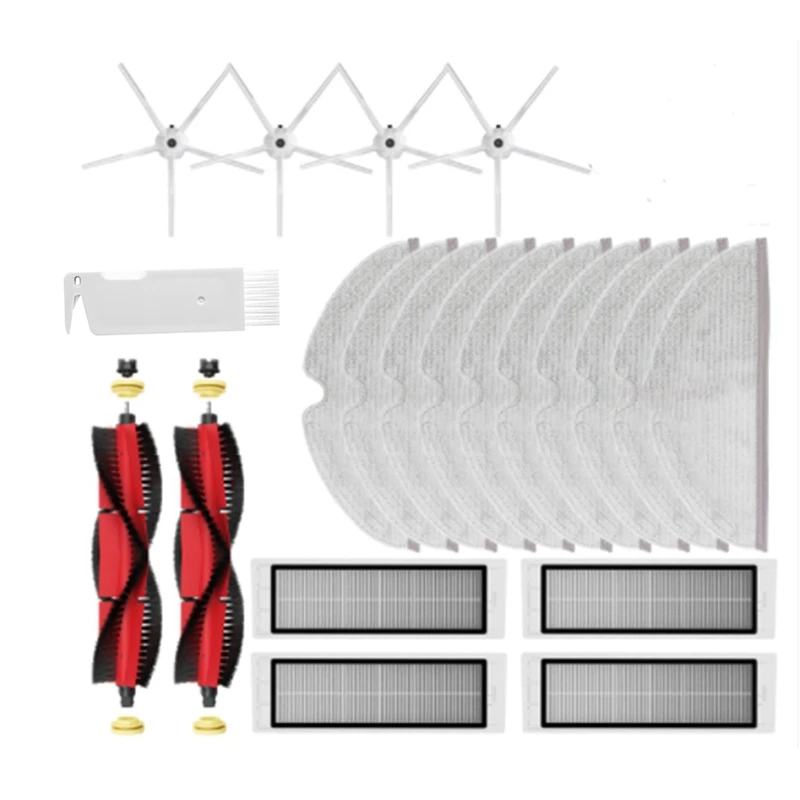 

HEPA Filter Main Brush Mop Cloth Side Brush For Xiaomi Roborock S5 Max S6 Maxv S6 Pure Vacuum Cleaner Parts Accessories