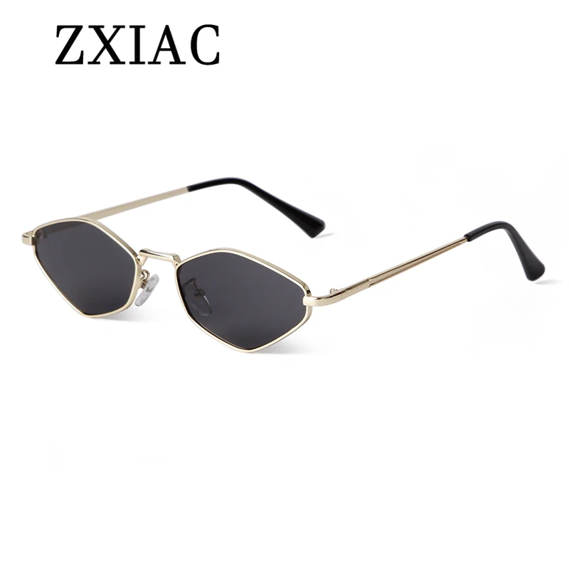 ZXIAC модные простые солнцезащитные очки в металлической оправе женские ретро