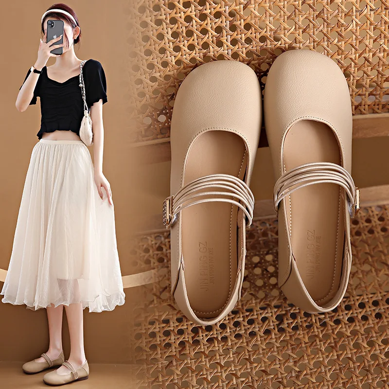 

Туфли дерби женские универсальные с круглым носком, без застежки, повседневные кожаные кроссовки на плоской подошве, без застежки, бабушка, лето