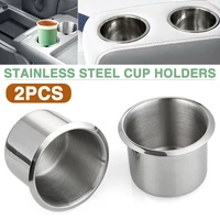 2pcs stainless steel water cup holders universal car drink can holder auto accessories for car boat truck marine camper