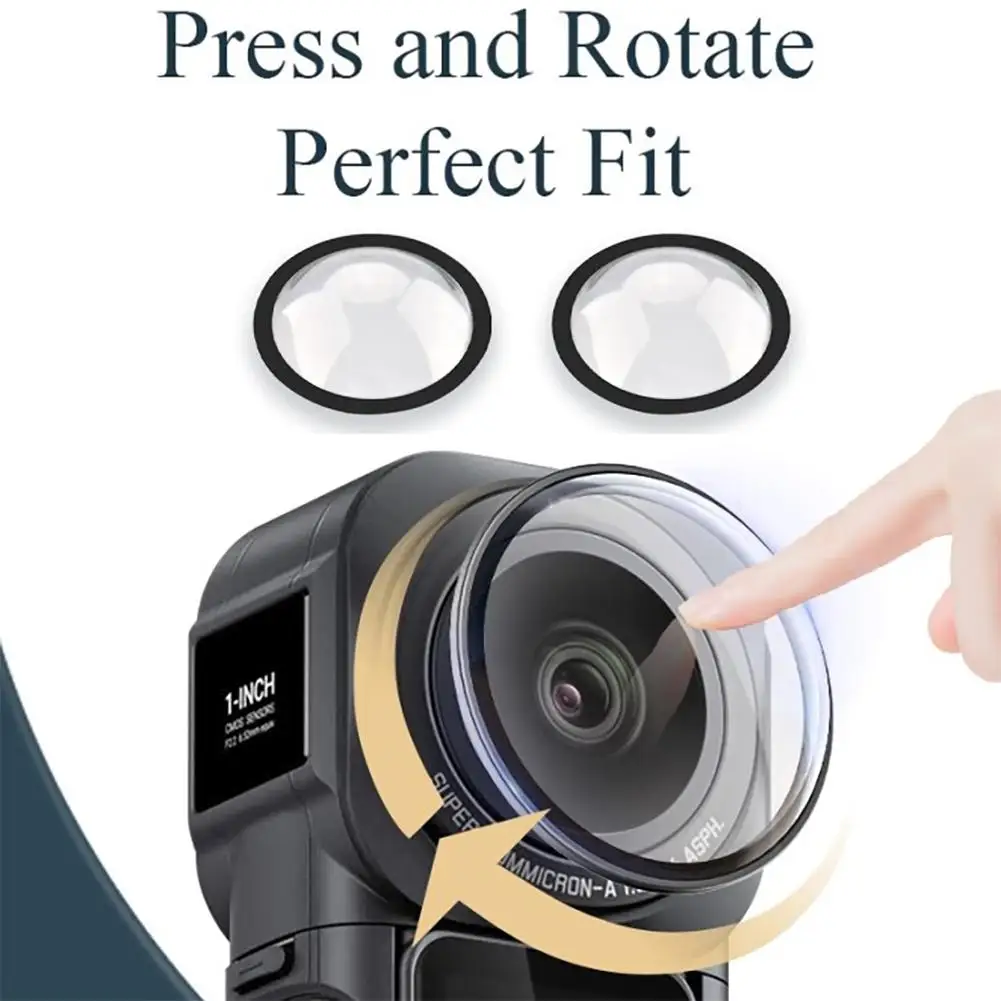 

Защита для объектива Insta360 One Rs 1 дюйм, Защитная пленка для панорамного объектива Leica, с защитой от ударов, 1 пара