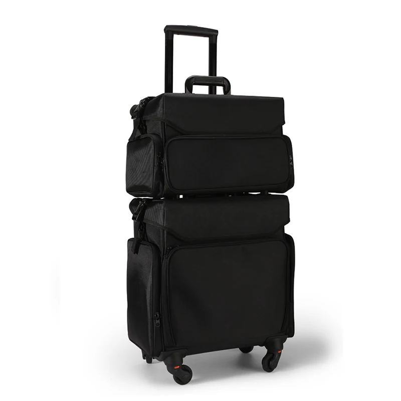 

New large capacity Trolley Cosmetic case,Nails Makeup Toolbox Trolley Suitcase,Women Beauty Tattoo Box Rolling Luggage on wheels