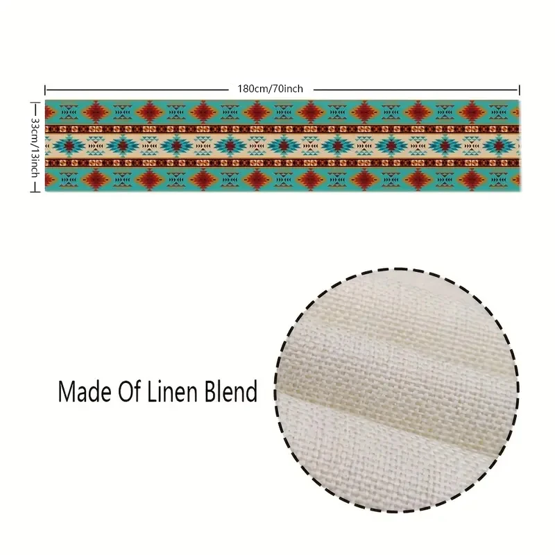 Скатерть в стиле бохо льняные абстрактные племенные кухонные декор фермерский