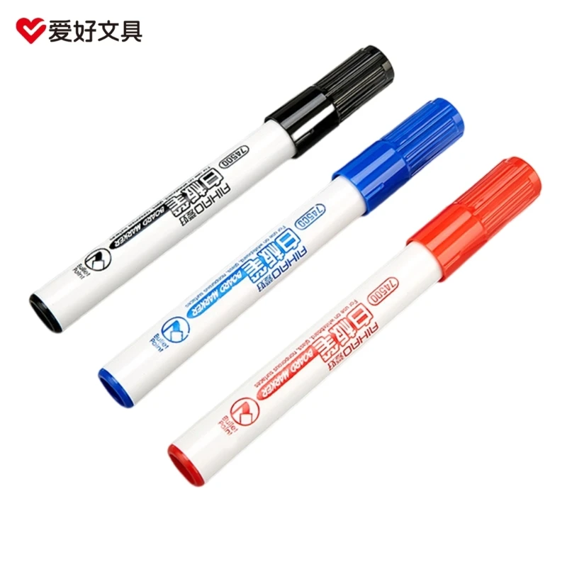 

Маркеры для белой доски, 3 разных цвета: черный, синий, красный, сухое стирание, ручки для белой доски, Прямая поставка
