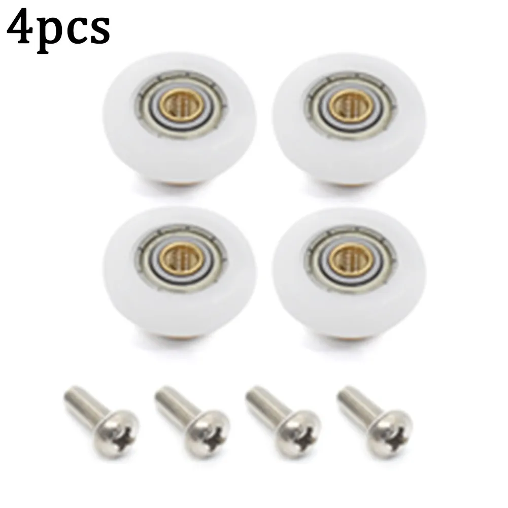 

Bathroom Room Shower Door Rollers Pulley Wheels Big Hanging Wheel Copper Roller Glass Door Replacement Sliding