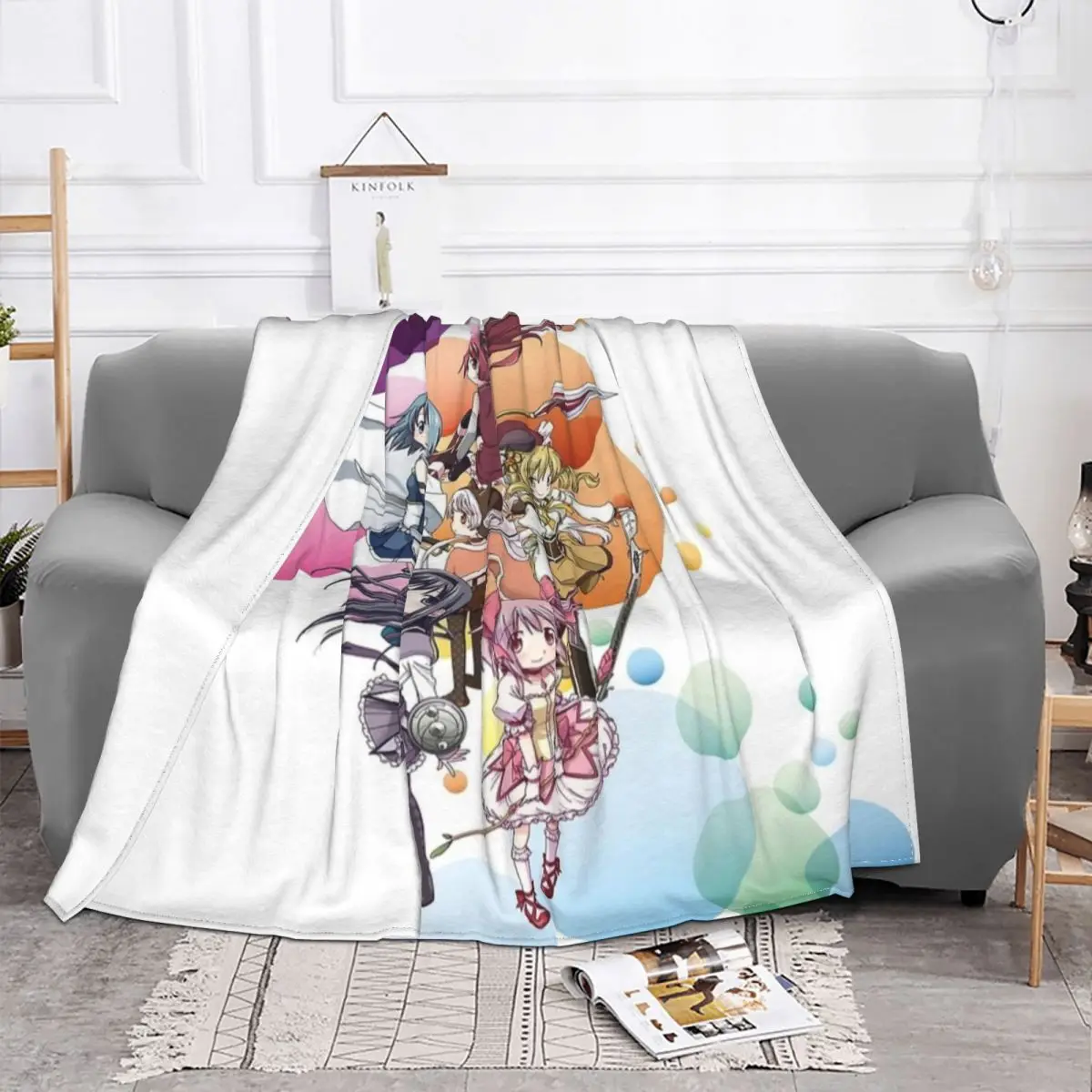 Kyubey Puella Magi Madoka Magica одеяла чехол на диван Фланелевое летнее мультяшное мягкое