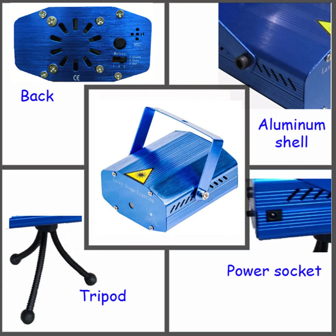 1 шт. Мини R &amp G лазерные полнозвездочные DJ танцевальные диско-лампы для бара