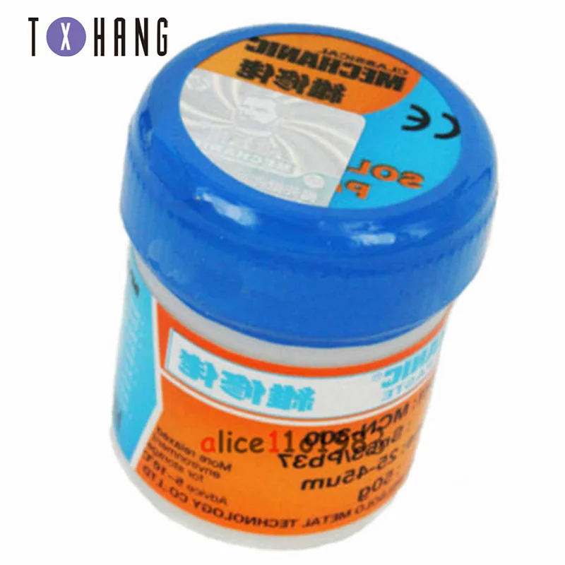 

2PCS MECHANIC Reparing Solder Soldering Paste XG-50 (XG-500) 42g Sn63/Pb37 25-45um