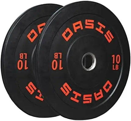 

Bumper Plate Weight Plate with 2-inch Steel Hub for Strength Training & Weightlifting