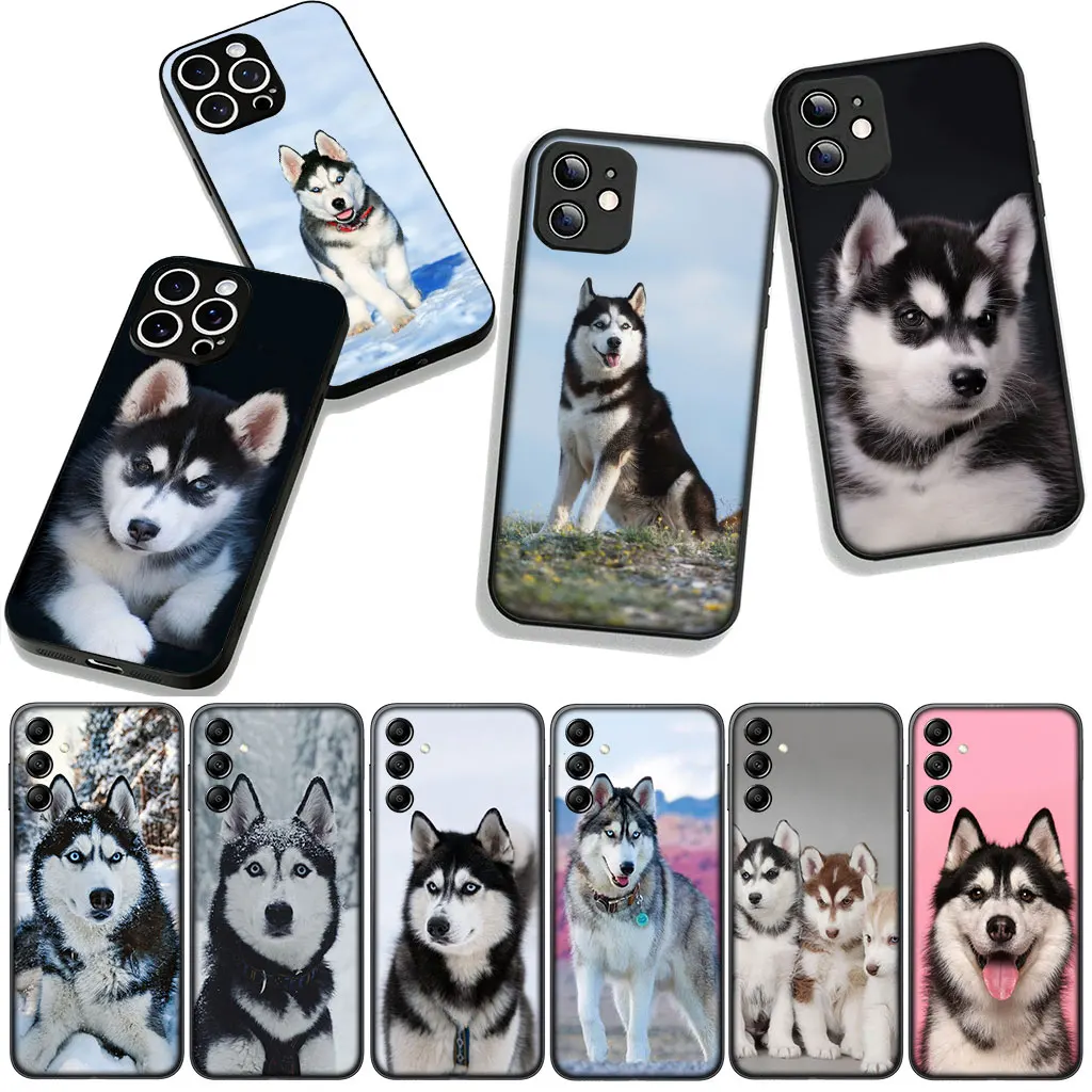Чехол для телефона Lovely Husky Dog Funny для Apple iPhone 17 16 11 Pro XS Max XR 6 7 8 Plus 16E SE 2020 Air 5 SE2, гибкий чехол (art.: 3920d340f46f8) - 3920d340f46f8