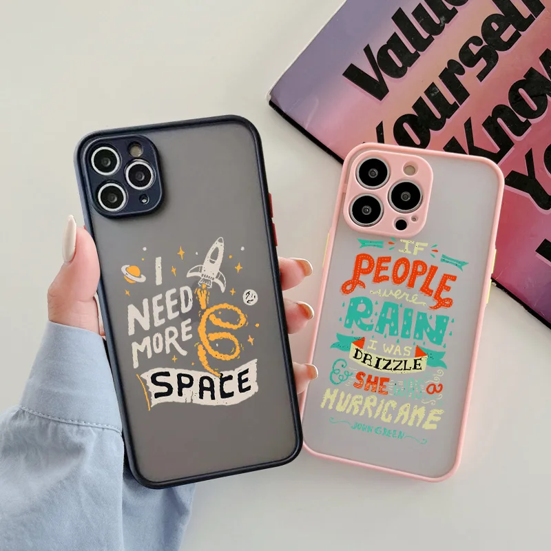 

Shockproof Armor Matte Case For iPhone 14 13 12 11 Pro Max XR XS X 7 8 Plus SE Mini Luxury Camera Protection Clear Hard PC Cover