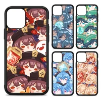 genshin impact anime cute phone case silicone pctpu case for iphone 11 12 13 pro max 8 7 6 plus x se xr hard fundas