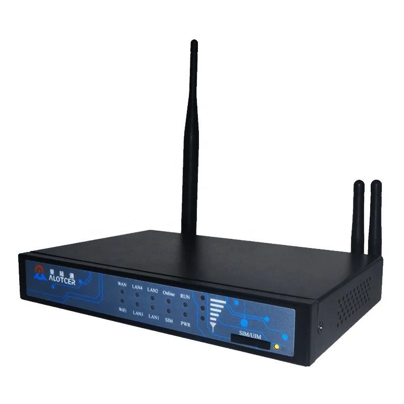 

Alotcer 2 SIM Card RS232 RS485 and Ethernet VPN INDUSTRIAL CELLULAR ROUTER