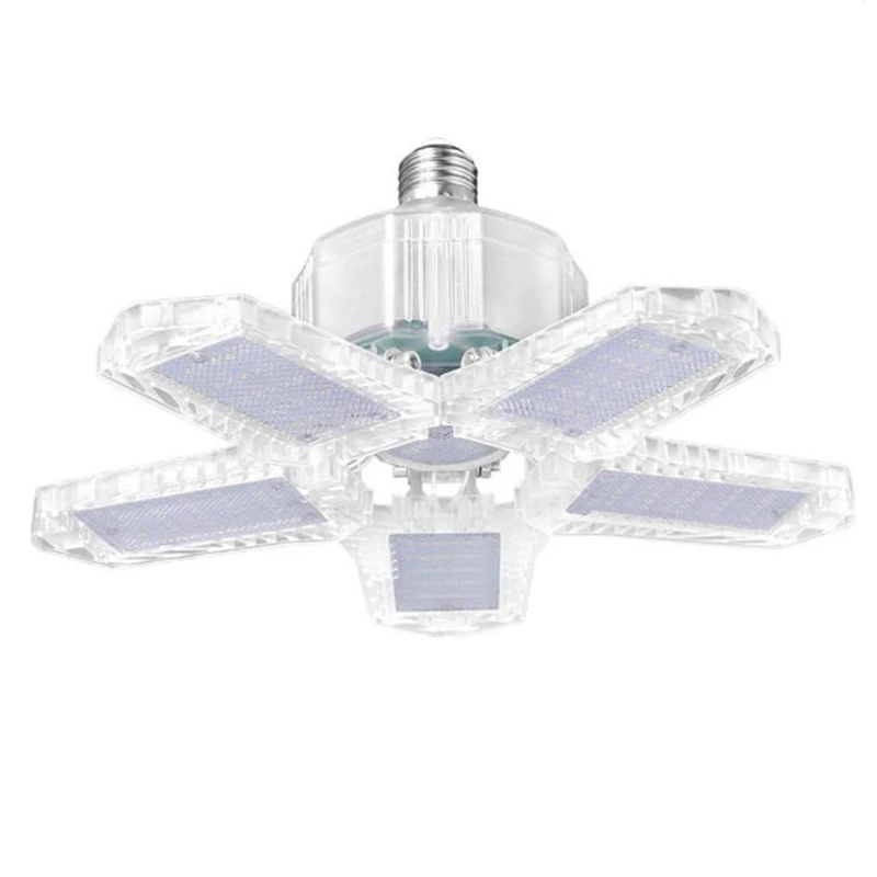 

LED Five Leaf Garage Light Foldable Garage Ceiling Lamp Deformation Basement Indoor Outdoor Deformation High Bay Light