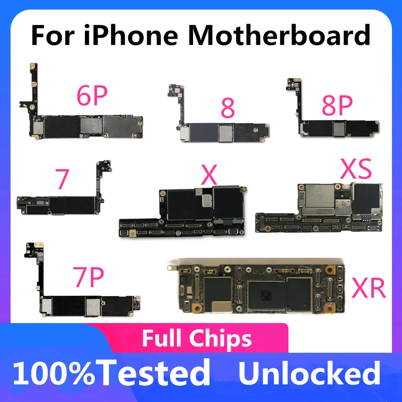 Для iphone 7 материнская плата разблокированная оригинальная для iPhone Plus 8 /6P/X/11/XS 32 Гб