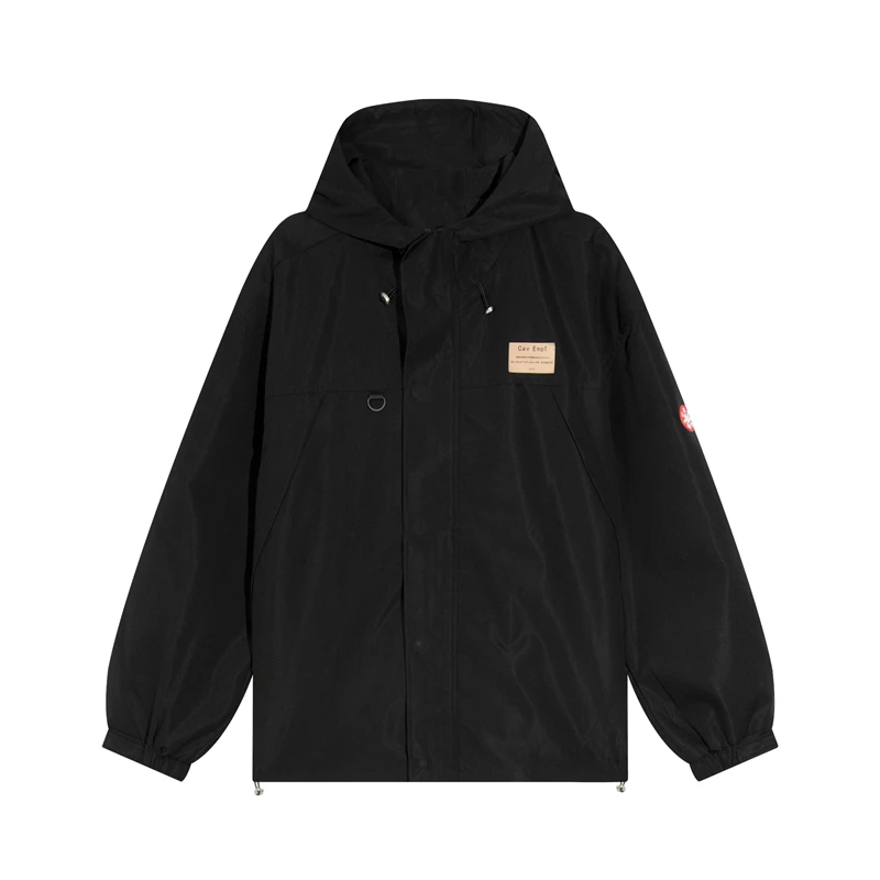 

CAVEMPT C.E CAV EMPT Embroidery Slogan CE Men And Women Hooded Windbreaker Coach Jacket Windproof Coat