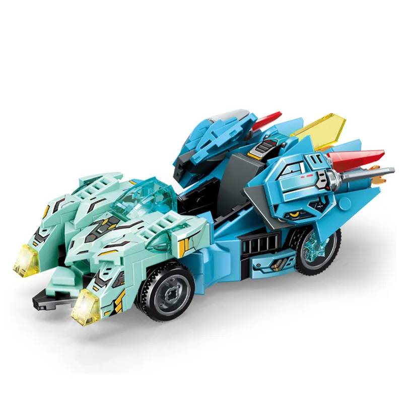 

2023 Новая серия чемпионов MOC Speed Blue Super Run знаменитая Гоночная машина спорт строительные блоки кирпичи классическая модель