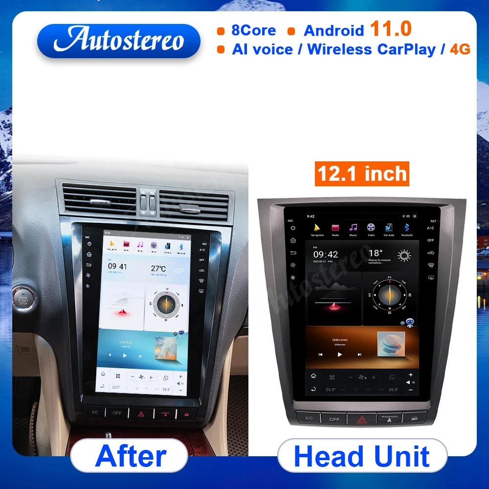 

Qualcomm For Lexus GS GS300 GS460 GS350 2004-2011 GPS Navigation Radio HeadUnit Multimedia DVDPlayer Autostereo Recorder Screen