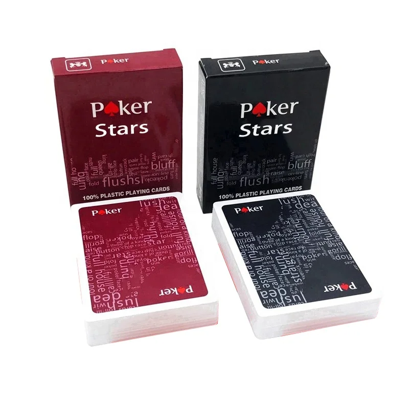 Wholesale 100% plastic king star playing cards Factory custom new design texas poker and sexy playing cards