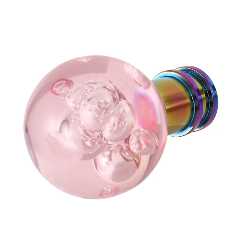 Универсальная ручка переключения передач акриловая прозрачная розовая