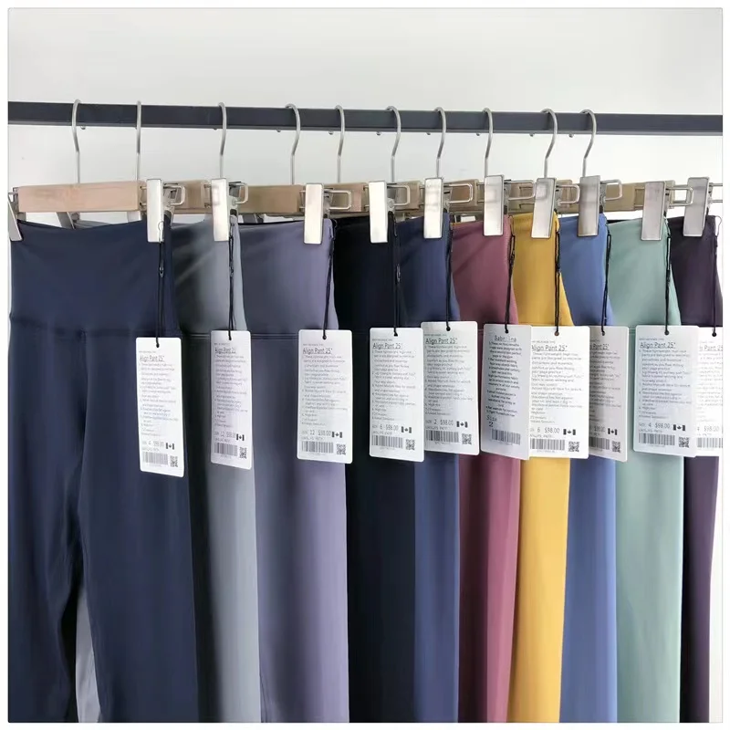 Lulu Women No T Line Yoga Legging High Waist Fitness Women Leggings Sexy Tights Workout Sport Pants Slim Elasticity Yoga Pants