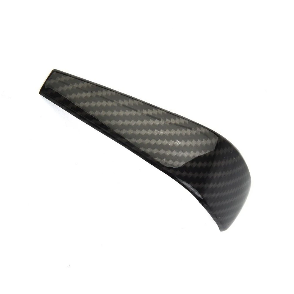

Brand New Knob Cover Cover Trim Carbon Fiber Parts Replacements 1 Pc ABS Accessories Automatic Gear Shift Black