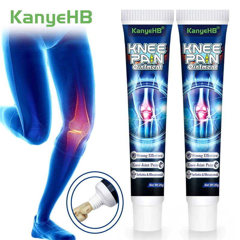 

2Pcs Knee Joint Pain Herbal Ointment Arthritis Rheumatoid Pain Relief Cream Relieve Cervical Spine Lumbar Back Muscle Pain A857