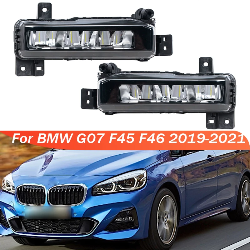 wa lampa przeciwmgielna LED DRL do jazdy dziennej BMW G07 F45 F46 2019 2020 2021 przedni zderzak противотуманная фара 63177471081
