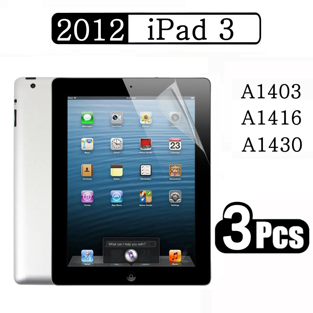 

(3 Pack) Screen Protector For Apple iPad 2 3 4 9.7 2011 2012 2th 3th 4th Generation PE Soft Tablet Film