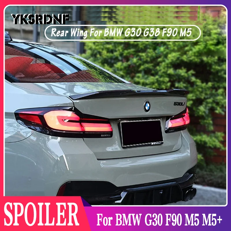 Для BMW G30 F90 M5 M5 + 2017-2023 M Performance Pro/PSM Стиль Задний багажник на крышу Спойлер для губ Крыло Комплект кузова Аксессуары для стайлинга автомобилей