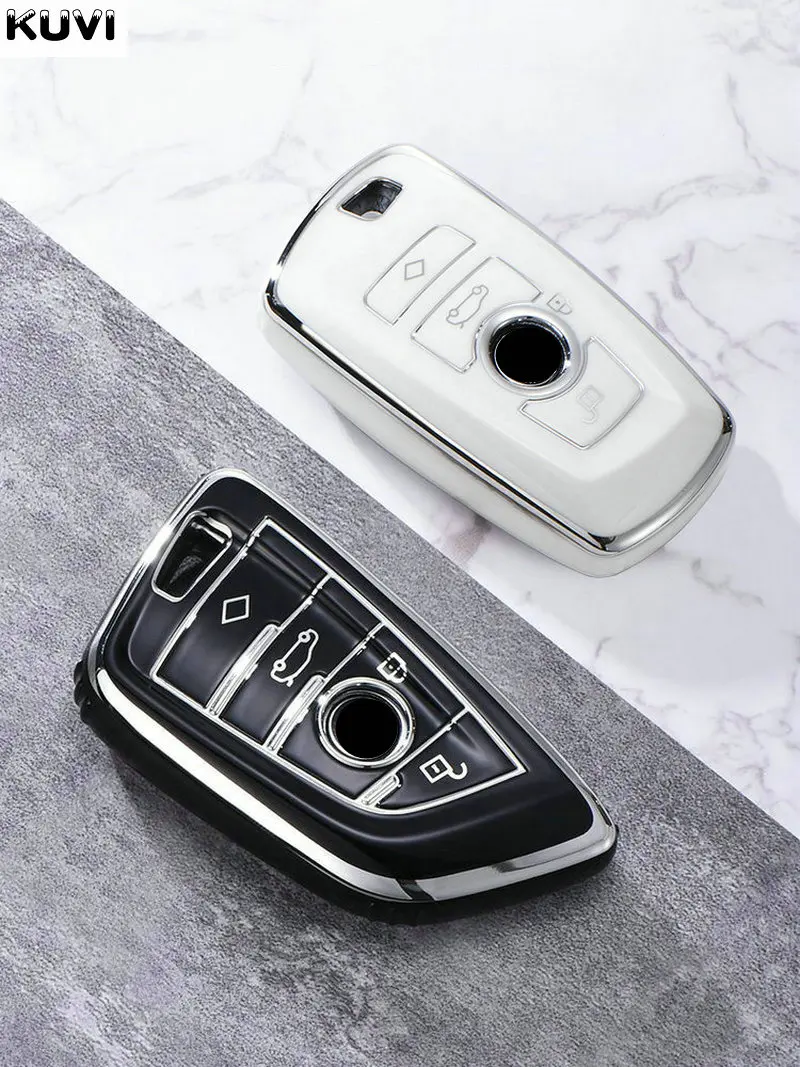 Чехол для автомобильного ключа из ТПУ чехол BMW F30 F31 F32 F34 F20 F21 F07 F10 1 3 5 7 Series X1 X3 G01 X4 G02