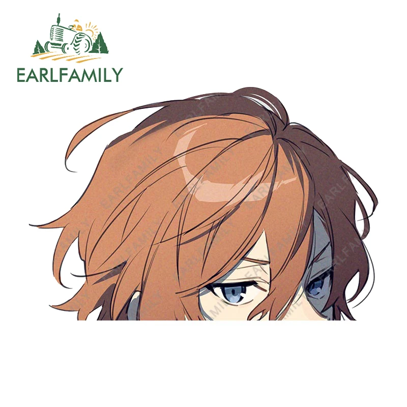 

EARLFAMILY 13cm x 8.7cm for Bungou Stray Dogs Car Stickers Sunscreen Waterproof Decals Scratch-Proof Windows Caravan Decor