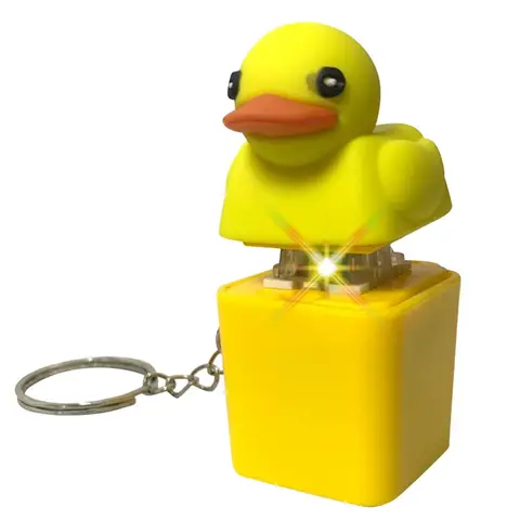 Quacky Duck Fidget Toy Сенсорное средство для снятия стресса Клавиатура Брелок Quacking Sound Колпачки для клавиш Антистрессовая клавиатура Кнопка-кликер