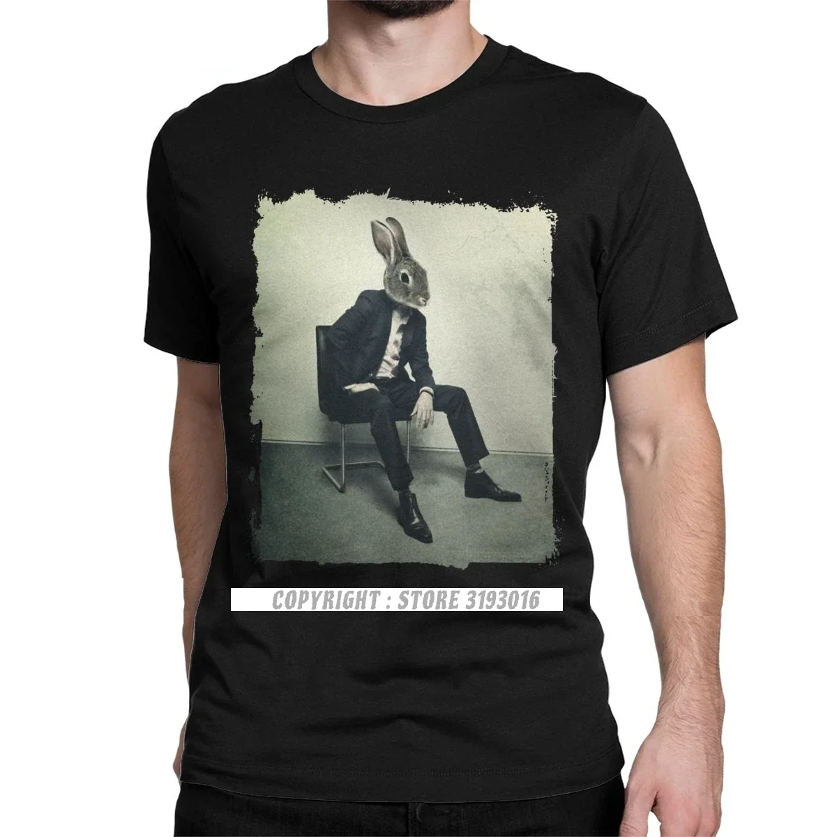 Стильные мужские 3D футболки с кроликом в стиле ретро изображением ржавого озера