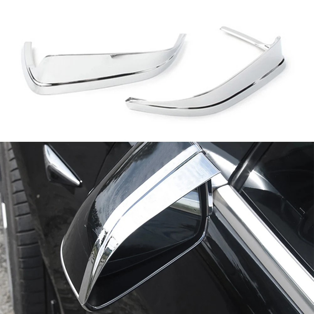 

2pcs Car Rearview Mirror Protector Rain Cover Car Rearview Mirror Eyebrow Guard Auto Accessories for Tesla Model 3
