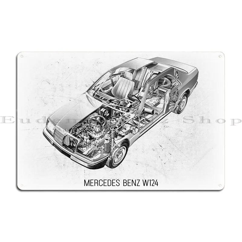 

Металлические знаки Mercedesbenz W124, настенные, печать на заказ, таблички для пабов, жестяные знаки, плакаты
