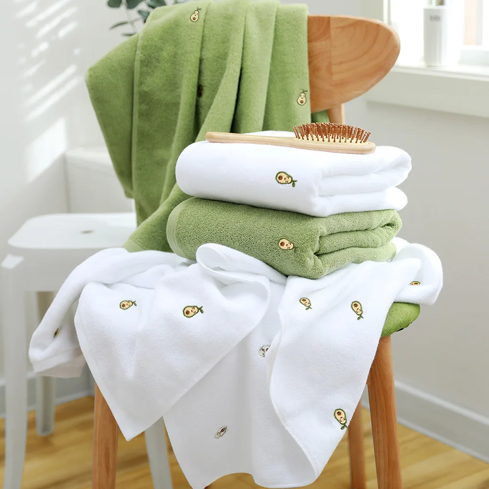 

Avocado Bath Towel Beach Towel Swimming Towel Men Fresh Style Towels Adult Plus Soft Absorbent Travel Towel Woman Bath Towel