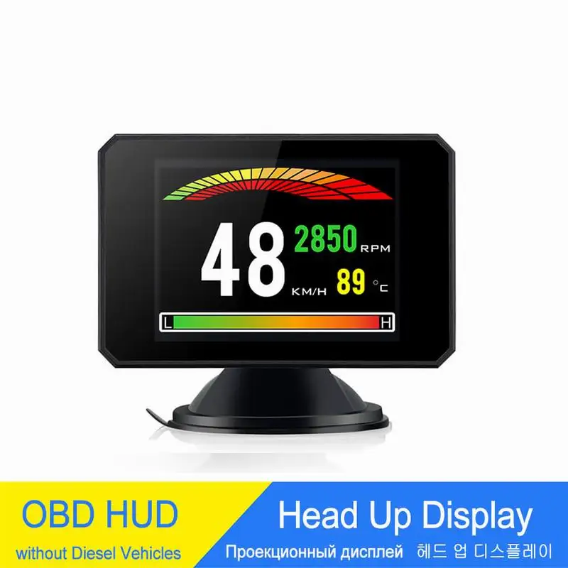 

Автомобильный дисплей OBD2 на лобовое стекло, скорость потребления топлива, температура воды, цифровой автомобильный дисплей, умные датчики