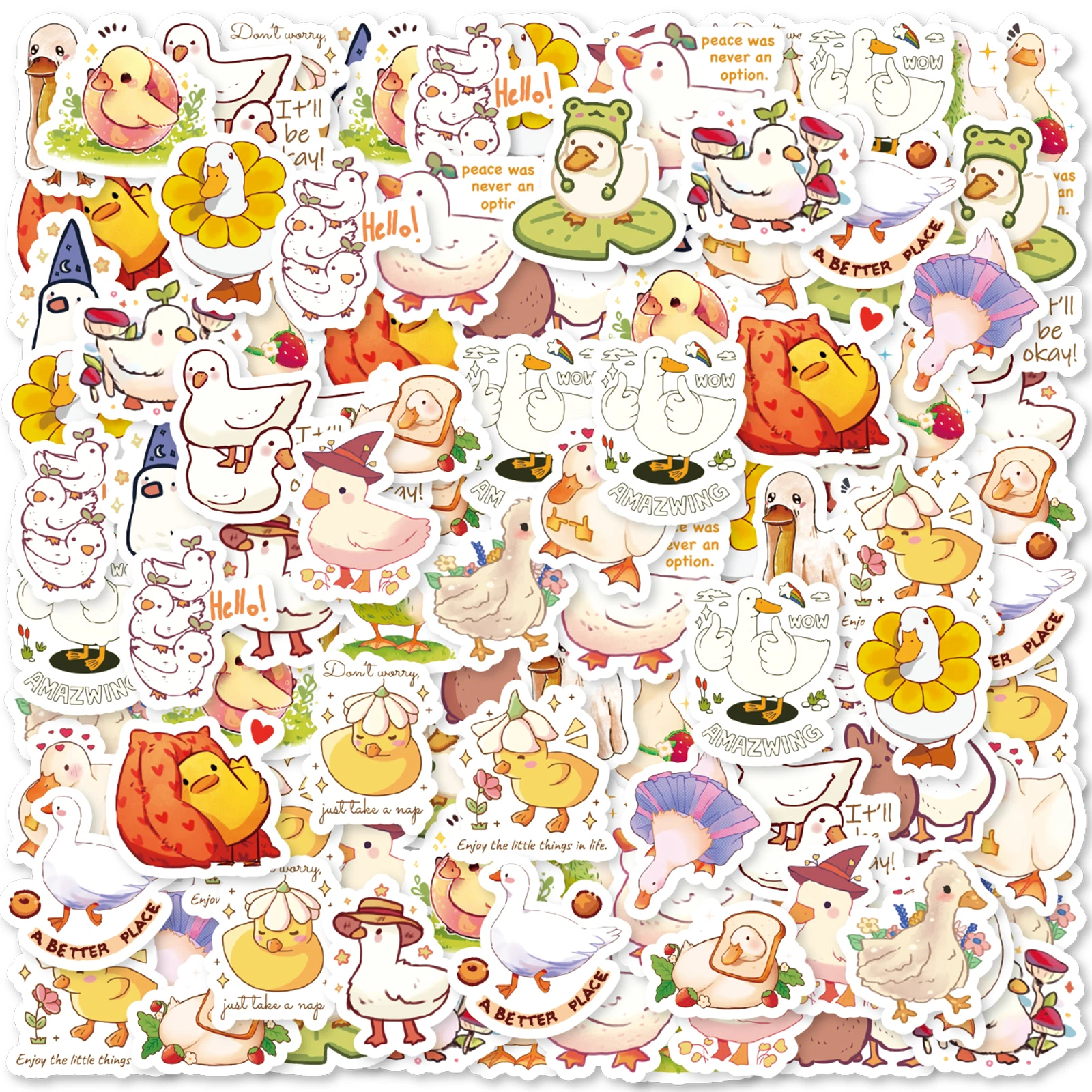 46 Шт. Очаровательные Наклейки С Утенком Классические сделай Сам Для Украшения